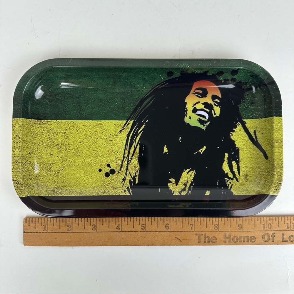 New Bob Marley Rolling Tray / Jewelry Tray 420 Reggae
